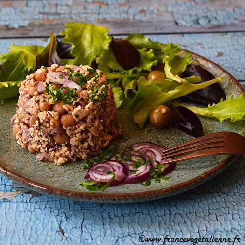 Salada de grão-de-bico (salade de pois chiches portugaise) (végétarien, vegan)