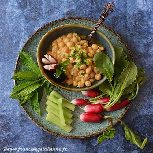 Balila (salade de pois-chiches libanaise) (végétalien, vegan)