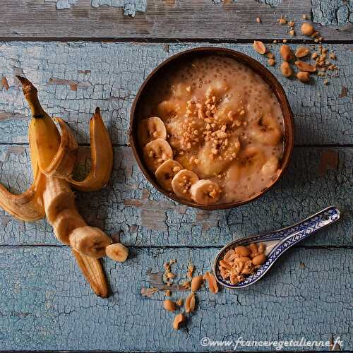 Bananes au lait de coco et tapioca (Chè chuối) (végétalien, vegan)