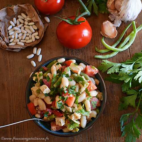 Salade de mogettes (végétalien, vegan)