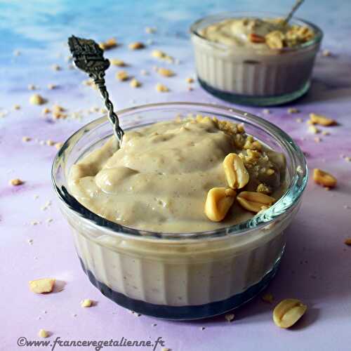 Crème dessert au beurre de cacahuète (végétalien, vegan)