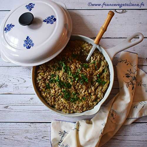 Fricassée de lentilles blondes (végétarien, vegan)