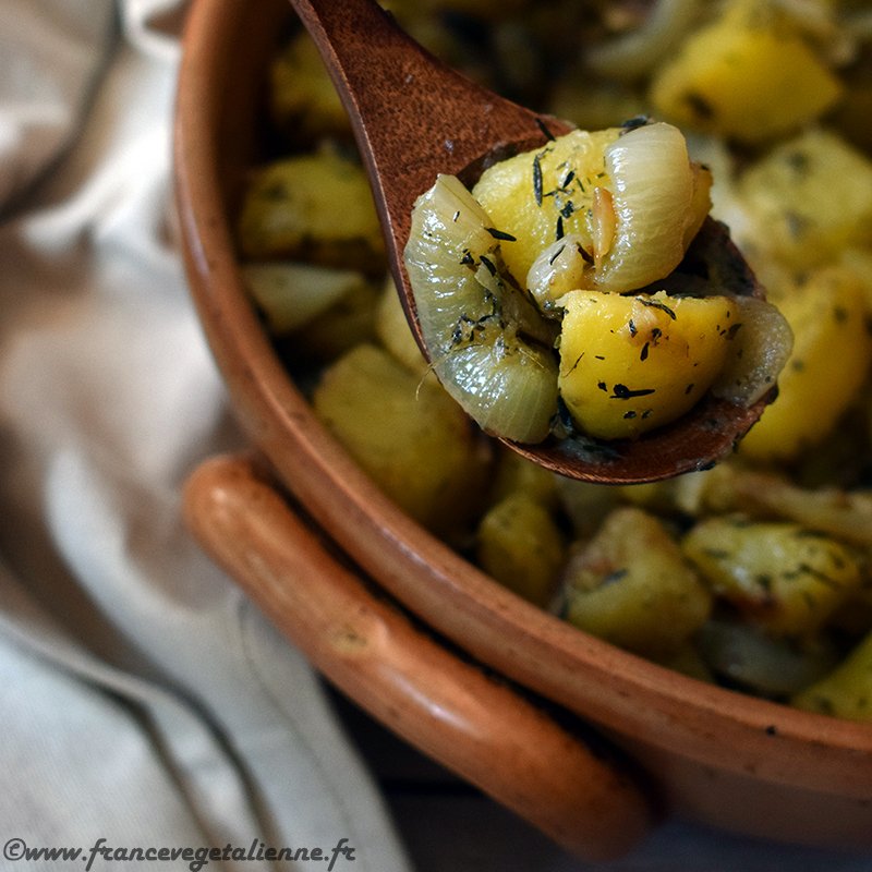 Estouffade de pomme de terre (végétarien, vegan)