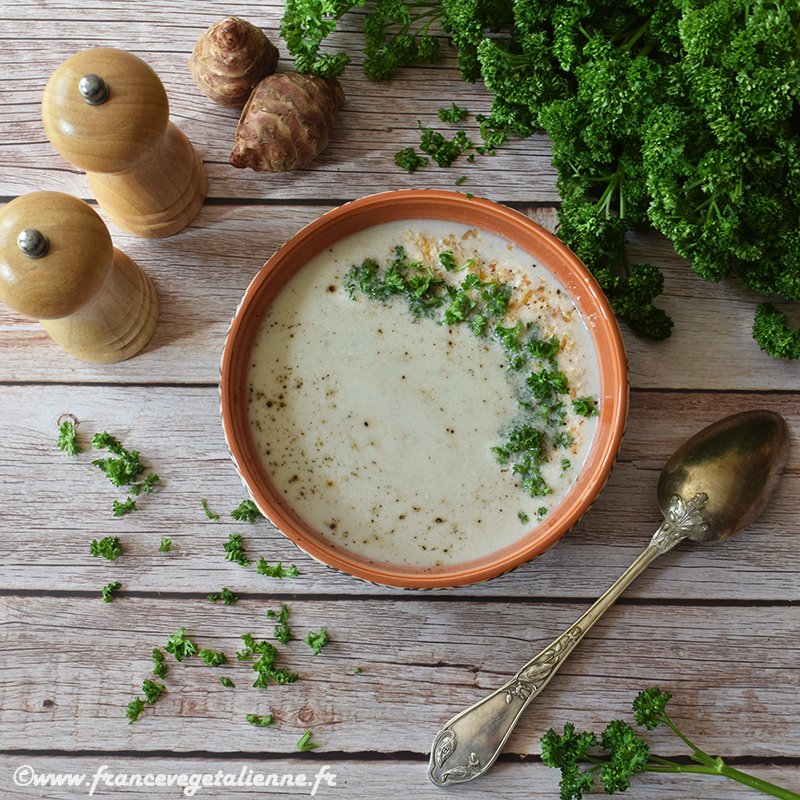 Crème de topinambours (végétarien, vegan)