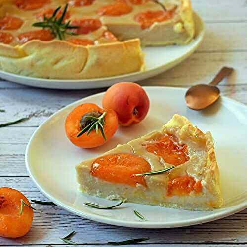Flan pâtissier aux abricots (végétalien, vegan)