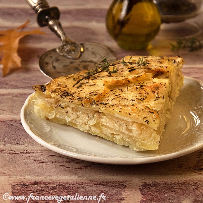 Gâteau de pommes de terre (végétarien, vegan)