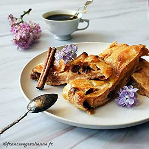 Strudel aux pommes (végétalien, vegan)