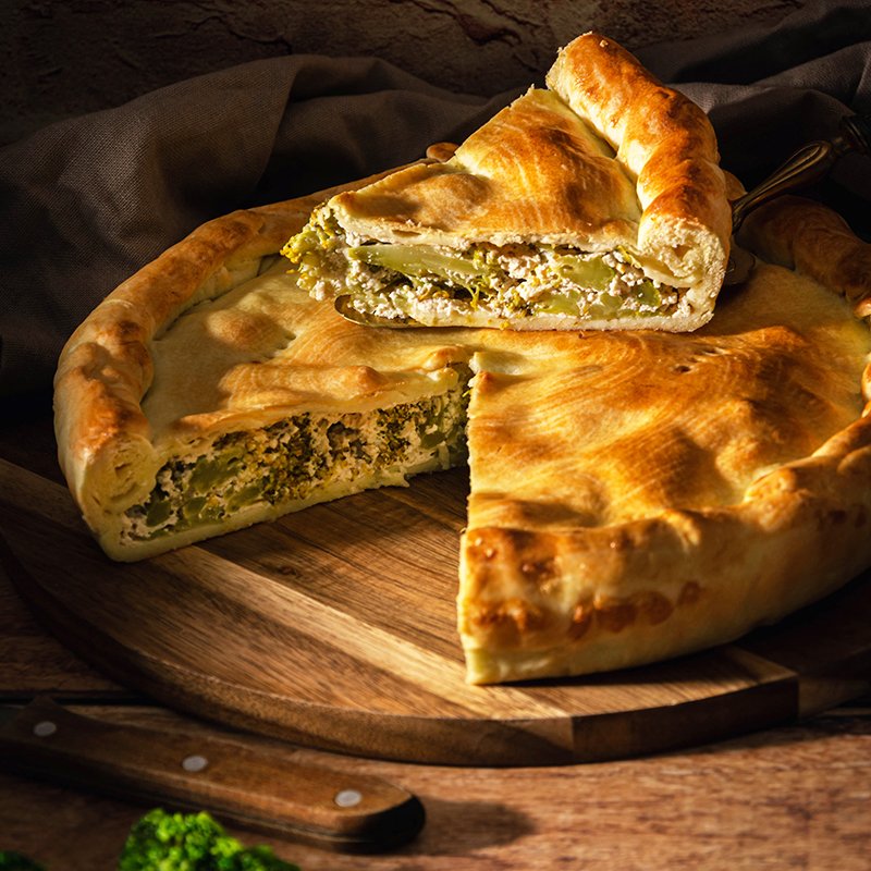 Tourte aux brocolis (végétarien, vegan)