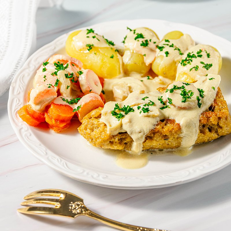 Lupin à la moutarde (végétarien, vegan)