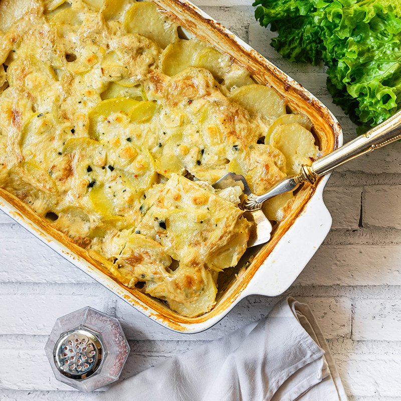 Gratin au bleu (végétalien, vegan)