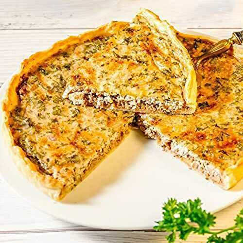 Quiche tourangelle (végétarien, vegan)