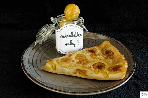 Clafoutis aux mirabelles au lait d'amande | Dessert-goûter | dessert végétarien