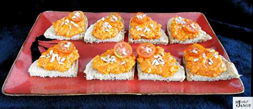 Tartinade de poivrons grillés et amandes | apéritif | sucré-salé