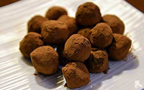 Truffes au chocolat noir