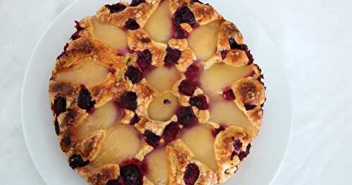 Biscuit aux poires et aux framboises (sans gras)