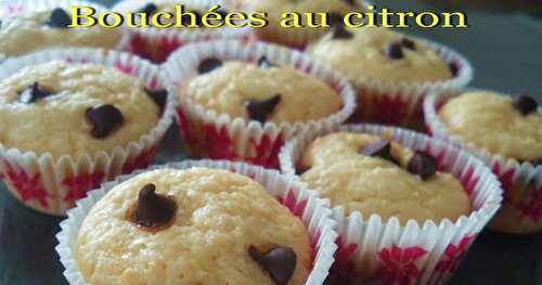 Bouchées au citron et pépites de chocolat