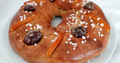 Brioche des rois à l'orange, à l'amande et au marron