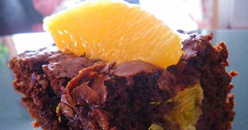 Brownie à la marmelade d'orange