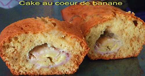 Cake au coeur de banane