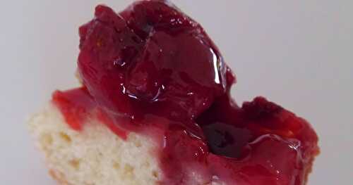 Cake au fromage blanc, fraises et framboise