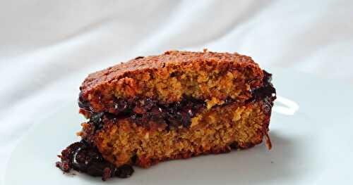 Cake au potimarron et à l'avoine coeur chocolat