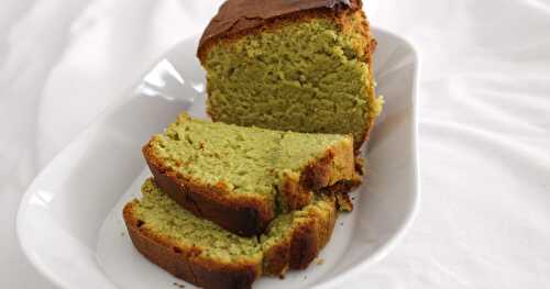 Cake au thé vert et au chocolat blanc