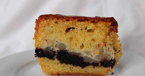 Cake aux poires et aux biscuits choco vanille