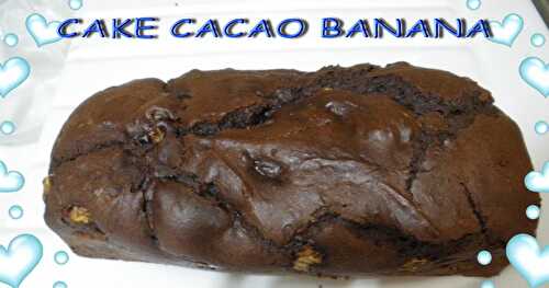 Cake cacao banana