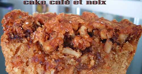 Cake café et noix