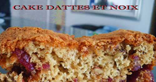 Cake dattes et noix