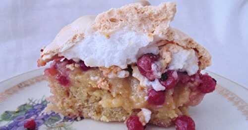 Cake meringué aux groseilles