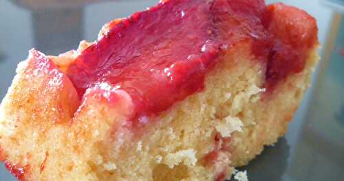 Cake renversé fraise tomate