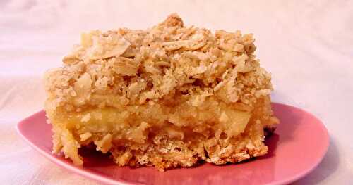 Carré aux poires et son streusel comme un granola