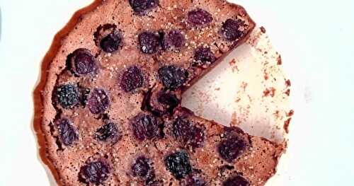 Clafoutis au chocolat et aux cerises