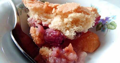 Cobbler pêche framboise