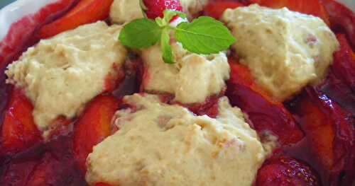 Cobbler pêches et fraises