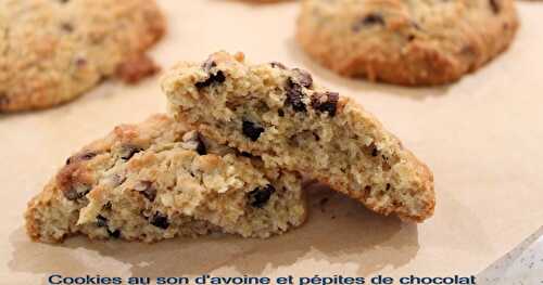 Cookies au son d'avoine et pépites de chocolat