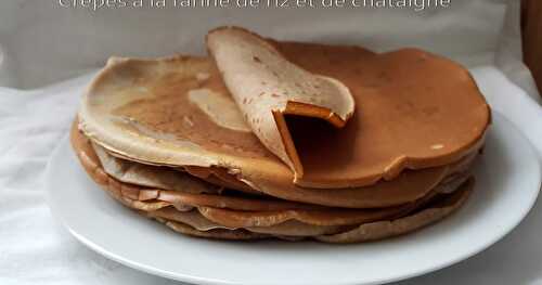 Crêpes à la farine de riz et de châtaigne