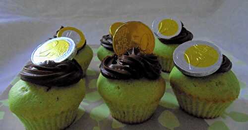 Cupcake pistache chocolat pour la Saint Patrick