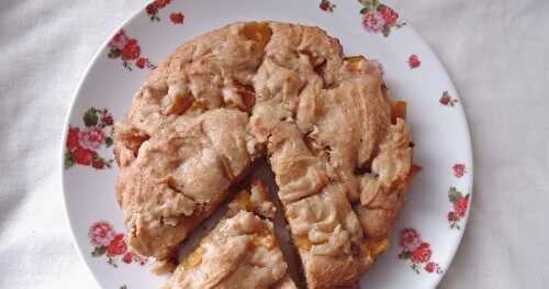 Gateau à l'amande et aux prunes jaunes (sans oeuf)