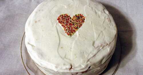 Gâteau à l'orange sanguine JOYEUX ANNIVERSAIRE MON DOUDOU D'AMOUR