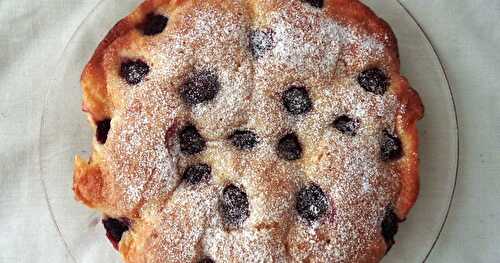 Gateau à la crème au citron et aux framboises