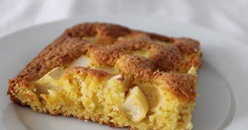 Gâteau à la pomme et à la vanille