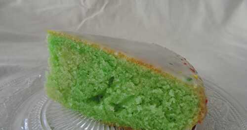 Gâteau au lait de coco et au pandan