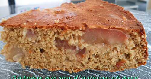 Gateau au son d'avoine et aux poires Crassane