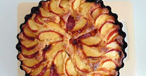 Gâteau brioché aux nectarines