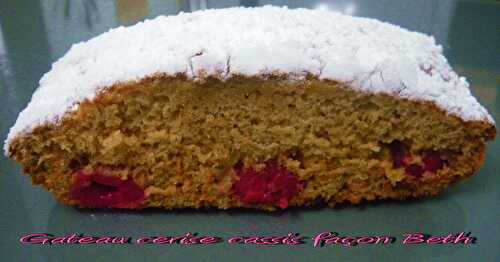 Gateau cerise cassis façon Beth