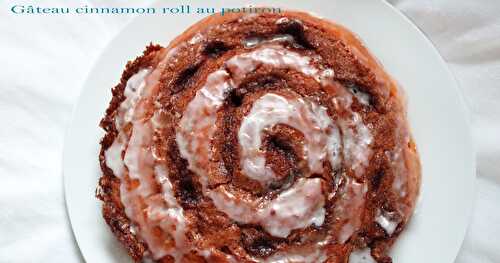 Gâteau cinnamon roll au potiron