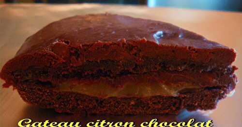 Gateau citron chocolat