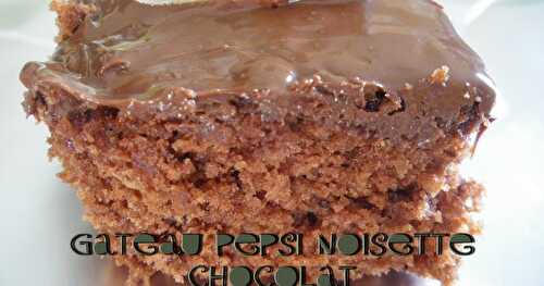 Gateau cola noisette chocolat